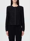 Emporio Armani Wool Blend Blazer Jacket In Black