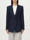 Emporio Armani Blazer  Woman Color Blue In Blue