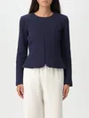 Emporio Armani Blazer  Woman Color Blue In Blue
