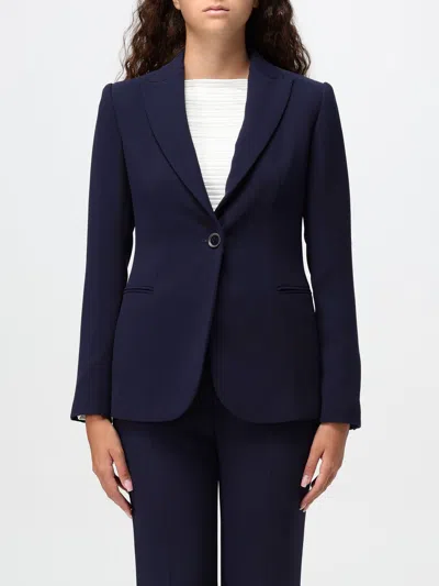 Emporio Armani Blazer  Woman Color Blue In Blau