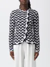 Emporio Armani Jacquard Viscose-blend Jacket In Multi