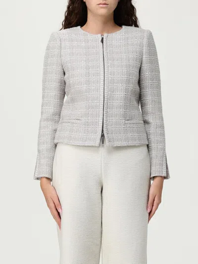Emporio Armani Blazer  Woman Color Dove Grey In Gray