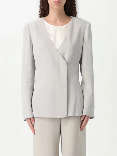 EMPORIO ARMANI BLAZER EMPORIO ARMANI WOMAN COLOR GREY,422477020