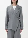 Emporio Armani Blazer  Woman Color Grey In Grey