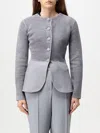 Emporio Armani Blazer  Woman Color Grey In Grau