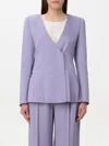 EMPORIO ARMANI BLAZER EMPORIO ARMANI WOMAN COLOR LILAC,422477038