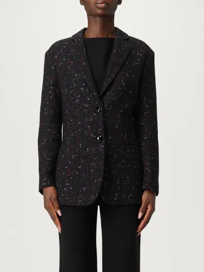 Emporio Armani Blazer  Woman Color Multicolor In Black