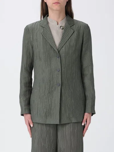 Emporio Armani Blazer  Woman Color Olive In Multi