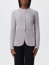 Emporio Armani Blazer  Woman Color Silver In Silver