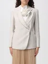 Emporio Armani Blazer  Woman Color White In Neutral