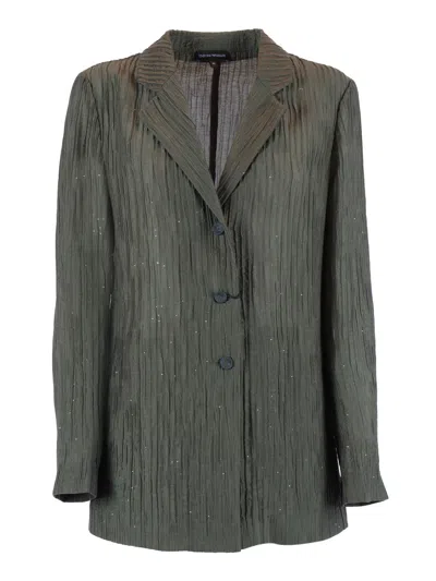 Emporio Armani Blazer In Green