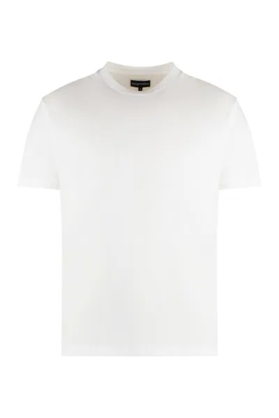 EMPORIO ARMANI BLEND COTTON CREWNECK T-SHIRT