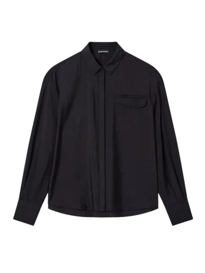 Emporio Armani Blouses And Shirts Woman  - Shirt Sky Captain - Black