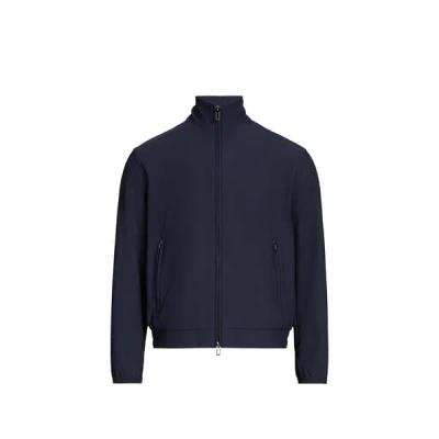 Emporio Armani Navy Blue Ribbed Jacket