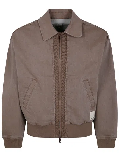 Emporio Armani Blouson Jacket In Brown