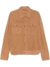 Emporio Armani Perforated Goatskin Suede Jacket