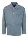 Emporio Armani Men's Blouson Jacket In Blue