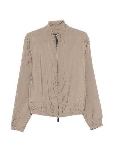 Emporio Armani Blouson Jacket In Brown