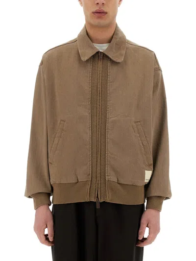 Emporio Armani Blouson Jacket In Brown