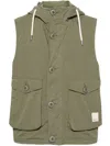 Emporio Armani Drawstring Ripstop Hooded Jacket In 05c0 Muschio