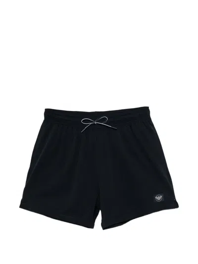 Emporio Armani Swim Shorts Rear Pocket Swimwear Style In Black