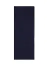 Emporio Armani Wool Scarf With Chevron Motif In Blue