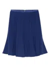 Emporio Armani Short Skirt In Blue