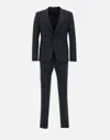 Emporio Armani Fresh Wool Two-piece Formal Suit In Blue