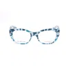 Emporio Armani Blue Acetate Frames In Blue