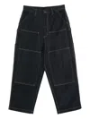Emporio Armani Cargo Denim Jeans In Blue