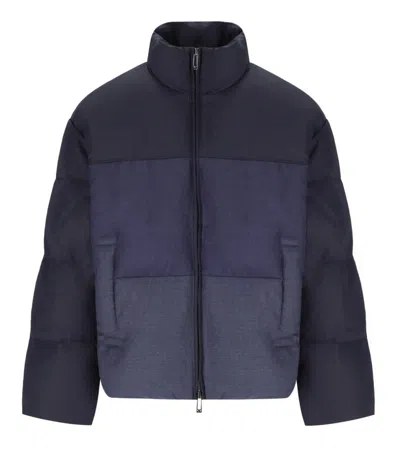 Emporio Armani Blue Degradé Padded Jacket