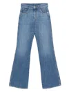 Emporio Armani Flared Denim Cotton Jeans With Belt Loops