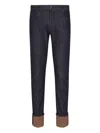 Emporio Armani Blue Denim Cotton Jeans In Blue