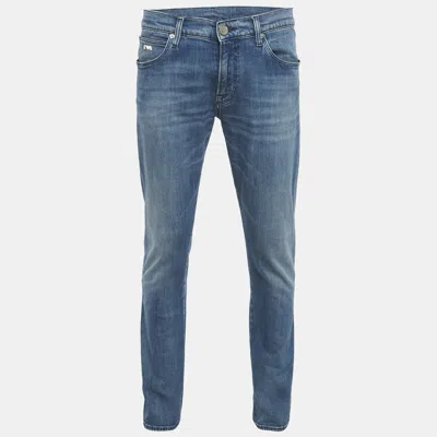 Pre-owned Emporio Armani Blue Denim Straight Fit Jeans M Waist 33"