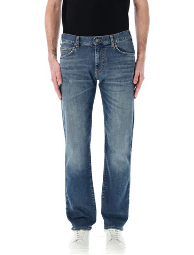 EMPORIO ARMANI BLUE FIVE POCKET JEANS