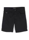 EMPORIO ARMANI BLUE FIVE POCKETS SHORT WITH LOGO PLACQUE IN COTTON BOY