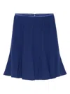Emporio Armani Short Skirt In Blue