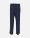 Emporio Armani Linen Viscose Blend Jogger Trousers