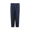 Emporio Armani Elegant Blue Linen Trousers For Men In Blue
