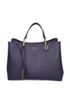 Emporio Armani Myea Medium Shopping Bag In Blue