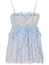 Self-portrait Mini Organza Lace Dress