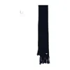 Emporio Armani Ribbed Wool Scarf In Black
