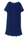 Emporio Armani Short Dress In Blue