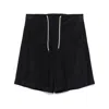 Emporio Armani Midnight Blue Drawstring Waist Shorts