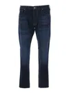 Emporio Armani Blue Slim Fit Denim Jeans In Blue