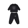 Emporio Armani Logo-embossed Regular-fit Cotton-jersey Tracksuit 6-26 Months In Blue