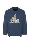 Emporio Armani Sweater  Kids Color Blue In Blue