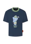 Emporio Armani T-shirts In Blue
