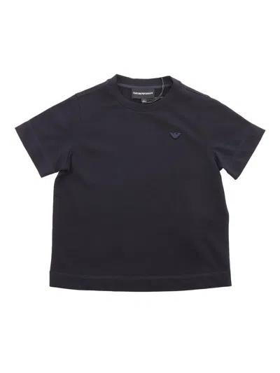 Emporio Armani Kids' Blue T-shirt With Logo