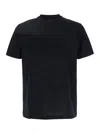 Emporio Armani Blue T-shirt With Logo On The Front Tone-on-tone